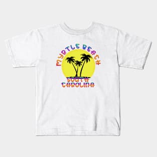 Brightly Colored Myrtle Beach South Carolina Kids T-Shirt